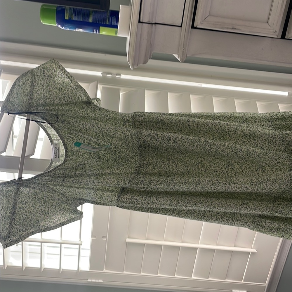 Green Floral Women's Dress